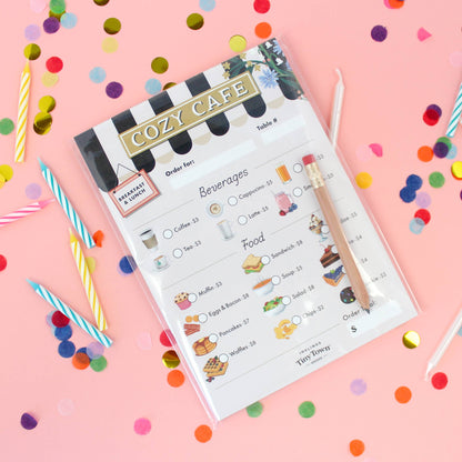 Tiny Town Play Notepad - Cozy Cafe