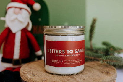 Letters To Santa Candle: 8 oz Candle