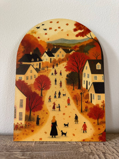 Fall Village Arch