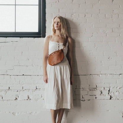 Woven Bum Bag Brown