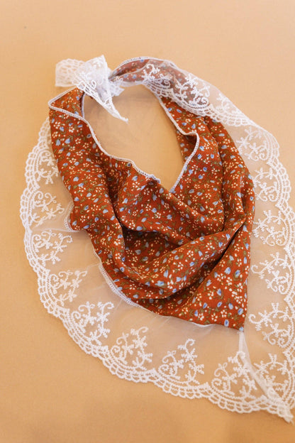 Little Bit of Lace Scarf - Orange