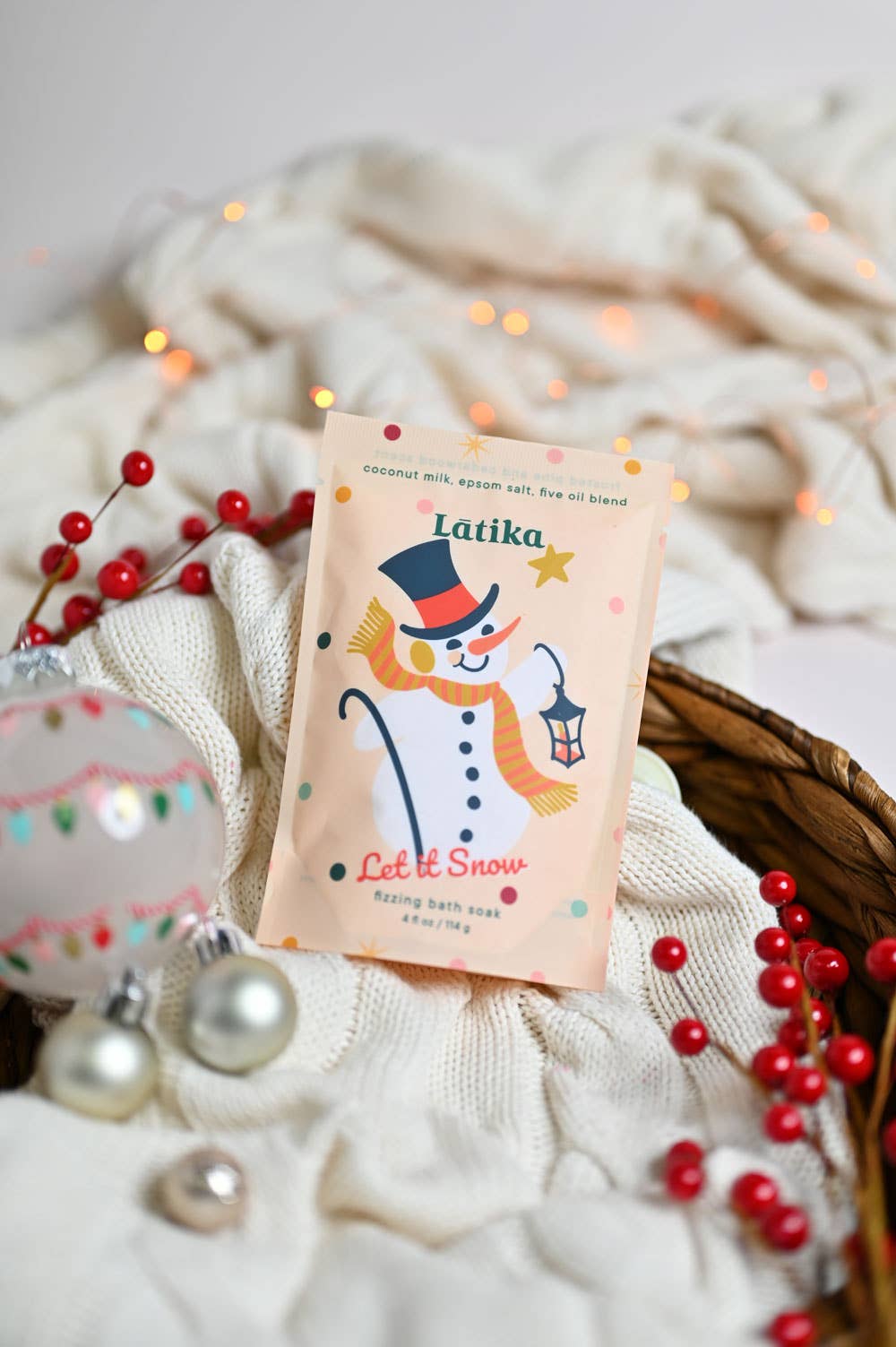 Christmas Stocking stuffer ☃️ Snowman Fizzing Bath Soak