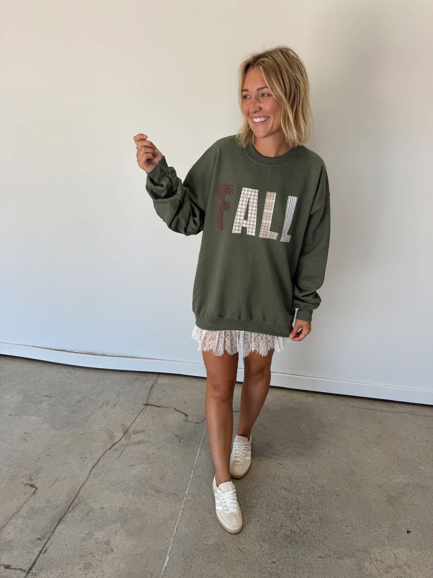 Fall Patchwork Sweatshirt