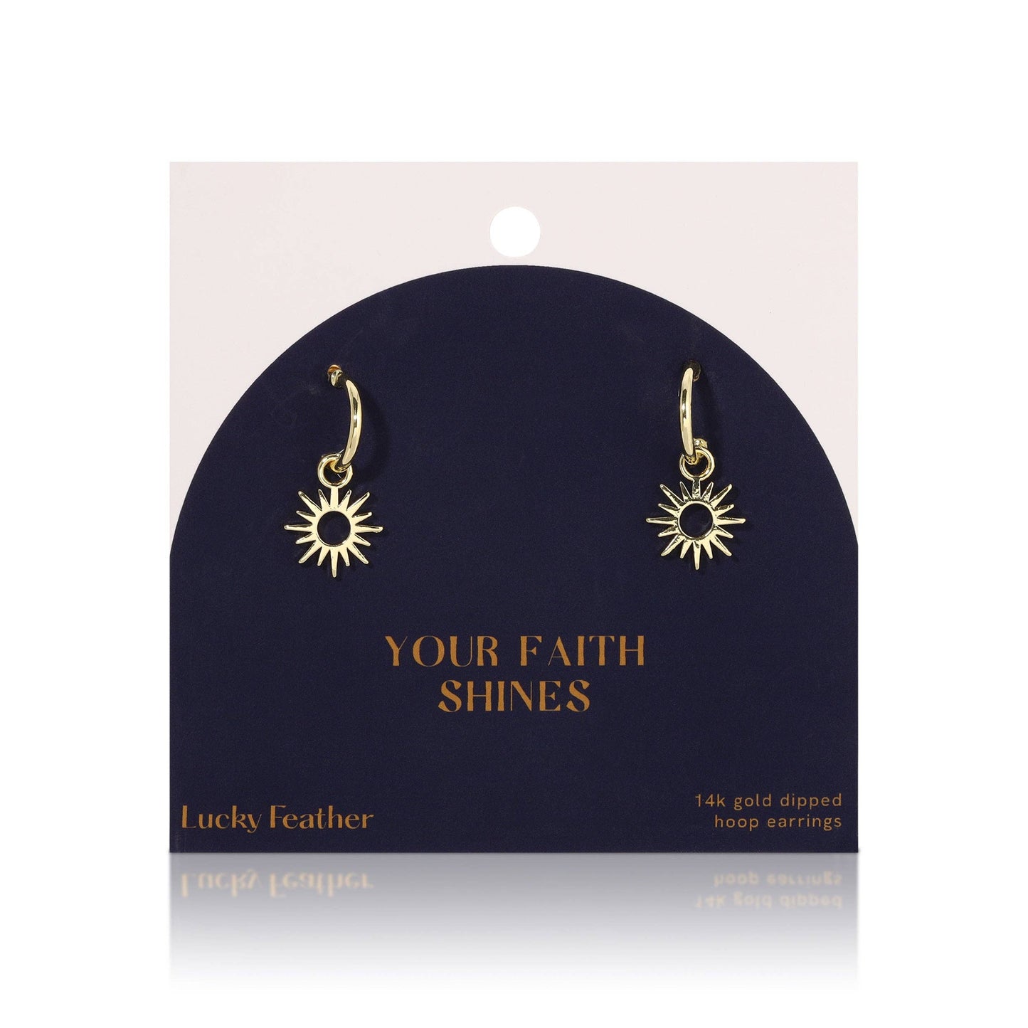 Faith Shines Huggie Earrings