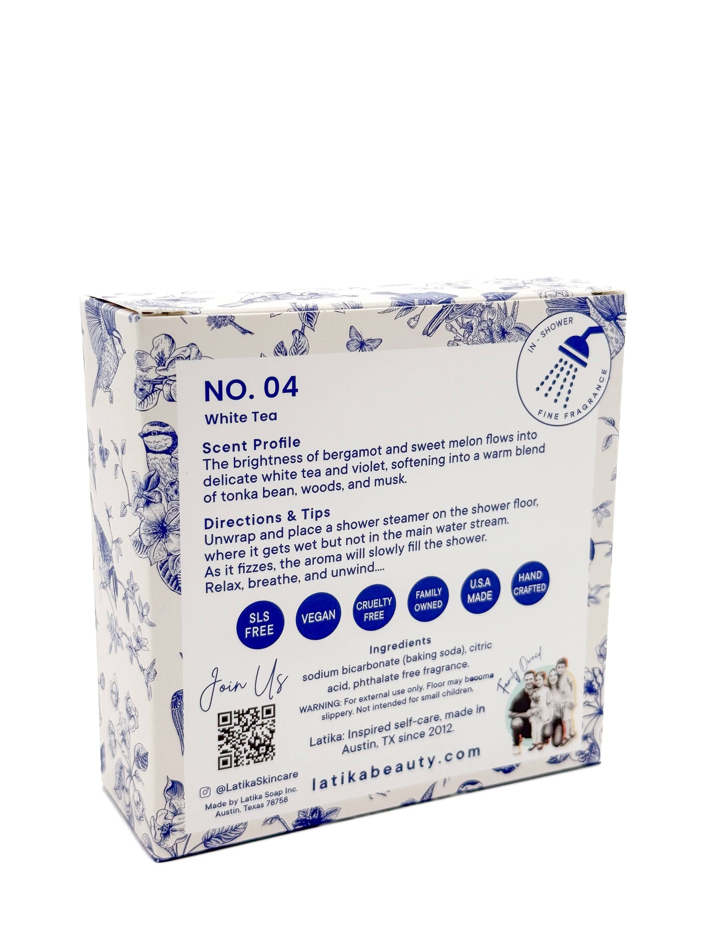 ❄️ Christmas 💙 Fine Fragrance Shower Steamers – White Tea