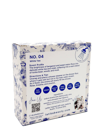 ❄️ Christmas 💙 Fine Fragrance Shower Steamers – White Tea