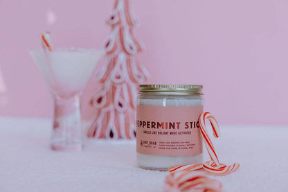Peppermint Stick Candle: 8 oz Candle