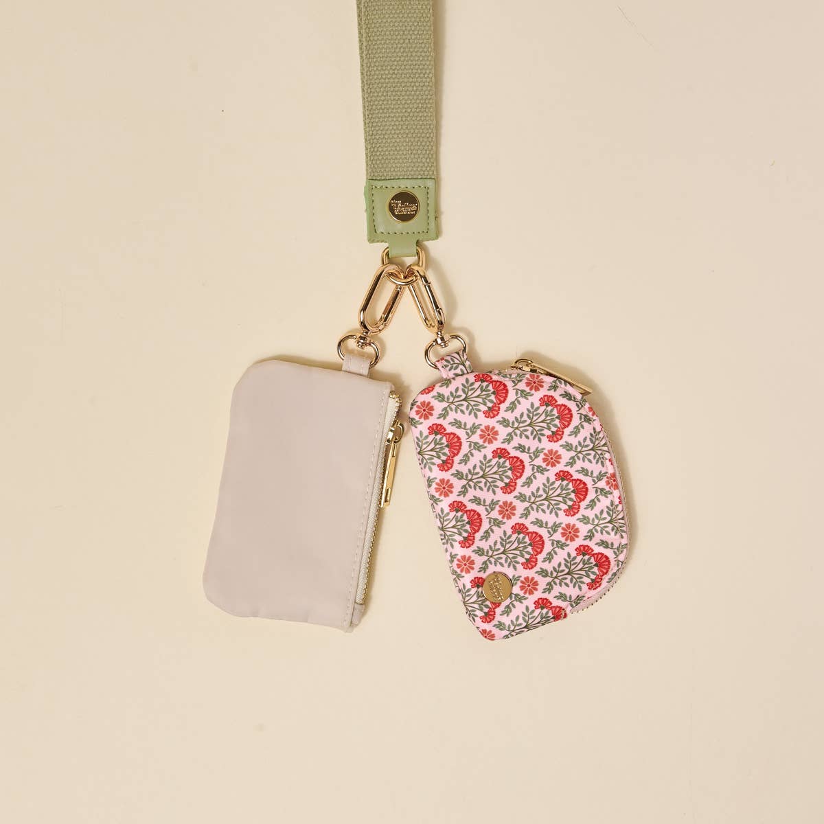 Dynamic Duo Pouch Wristlet–Everbloom Dusty Rose