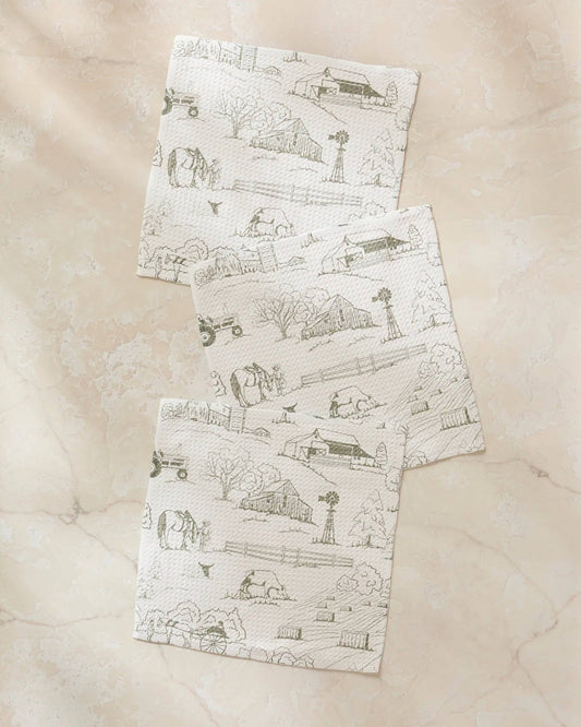 Farmyard Dishcloth Set