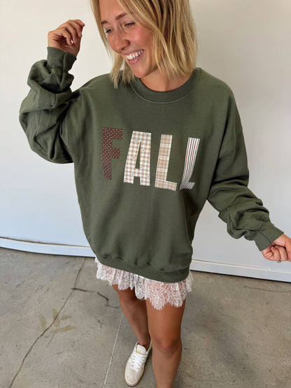 Fall Patchwork Sweatshirt