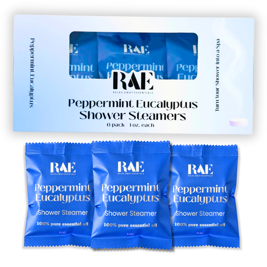 Peppermint Eucalyptus Shower Steamers 6 Pack - Made in USA