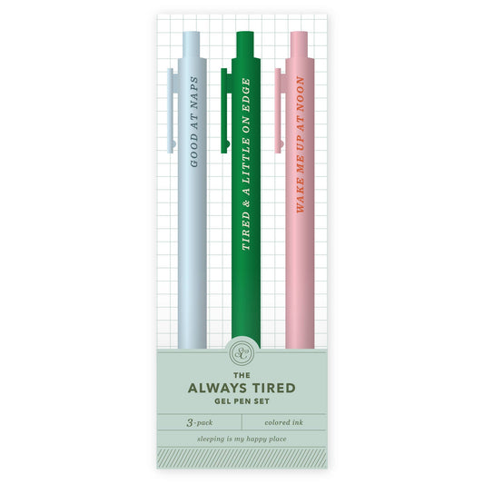 The Always Tired Pen Set