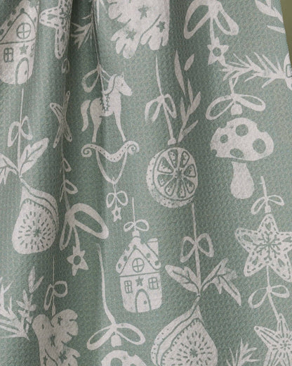 Cozy Ornaments Tea Towel