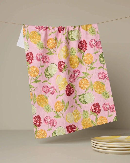 Disco Fruits Tea Towel