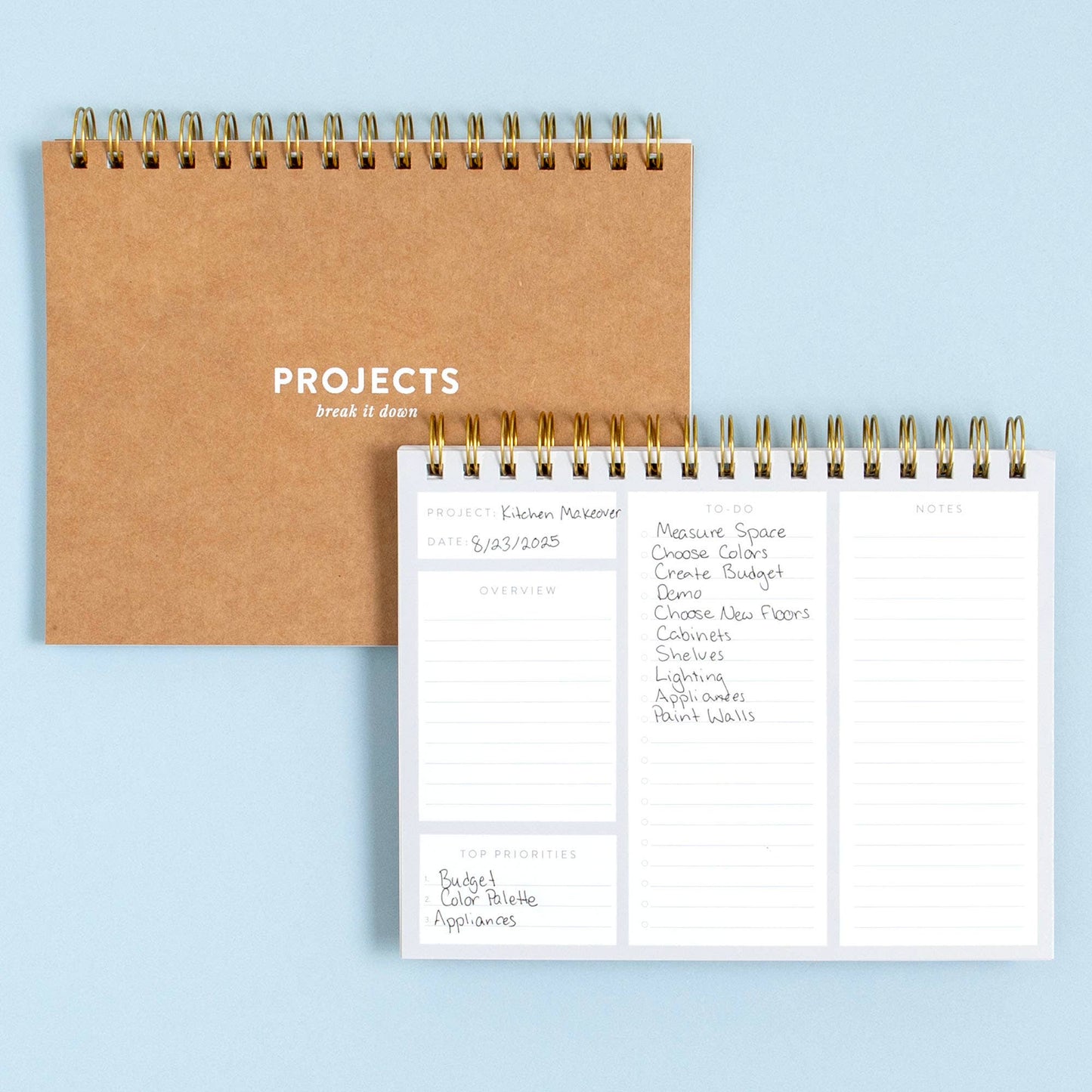 Undated Spiral Project Planner