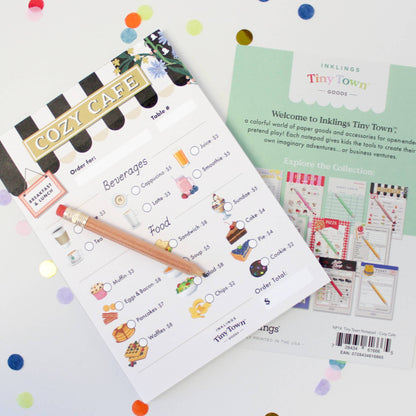 Tiny Town Play Notepad - Cozy Cafe