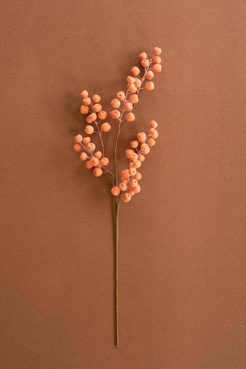 Orange Berries Stem 29"