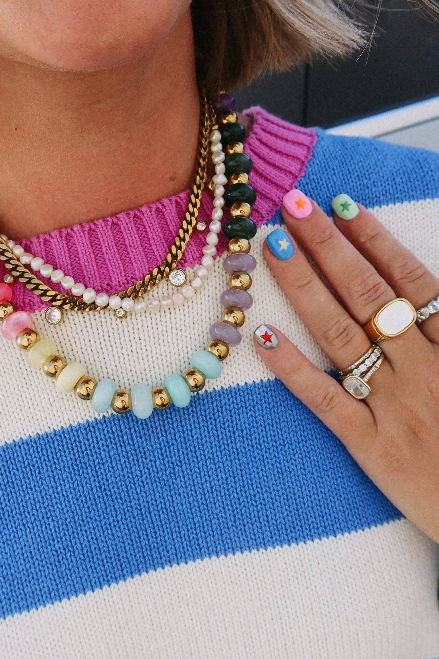 Color Theory Beaded Necklace