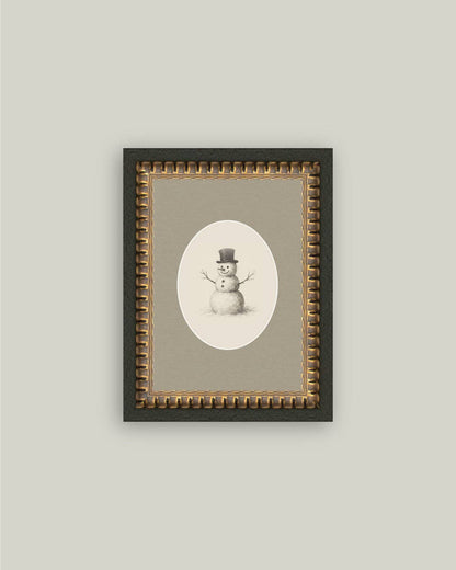 Oval Snowman: 8x10