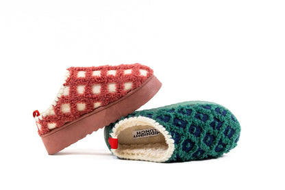 Alpine Slipper | Navy + Green