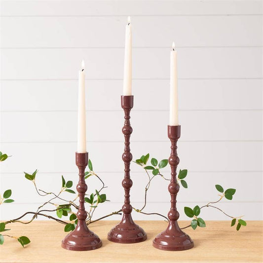 Maroon Taper Holder