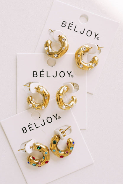 Ebby Hoop Earrings || PEARL