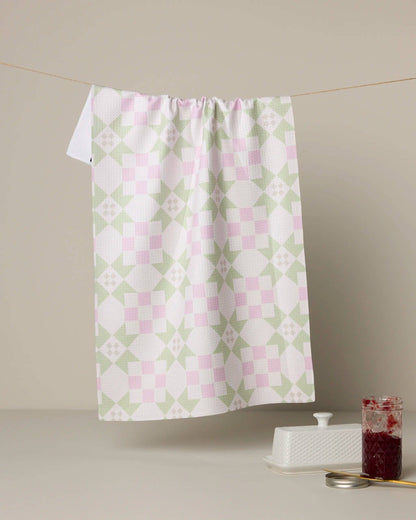 Garden Quilt Tea Towel