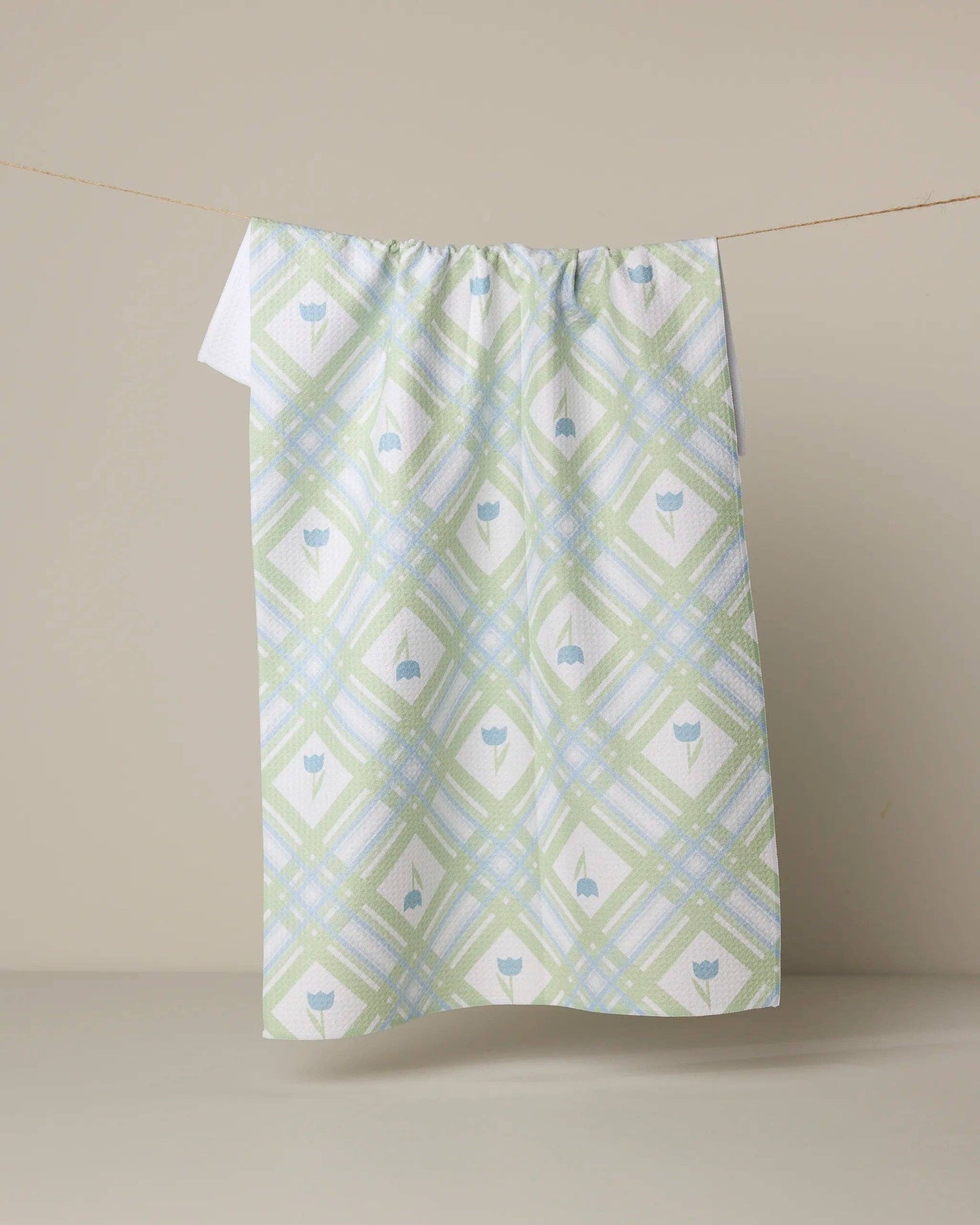 Tulip Lattice Tea Towel