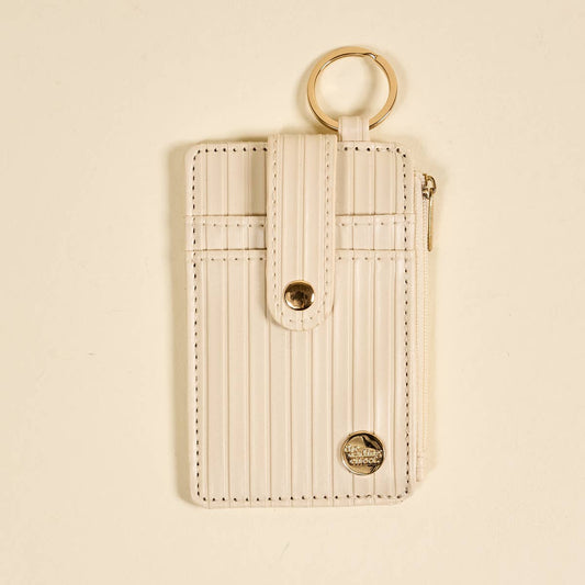 Ripple Ridge Keychain Wallet–Oat