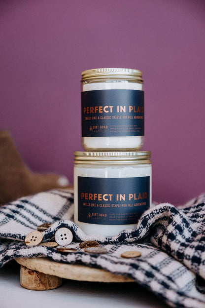 Perfect In Plaid Candle: 16 oz Candle
