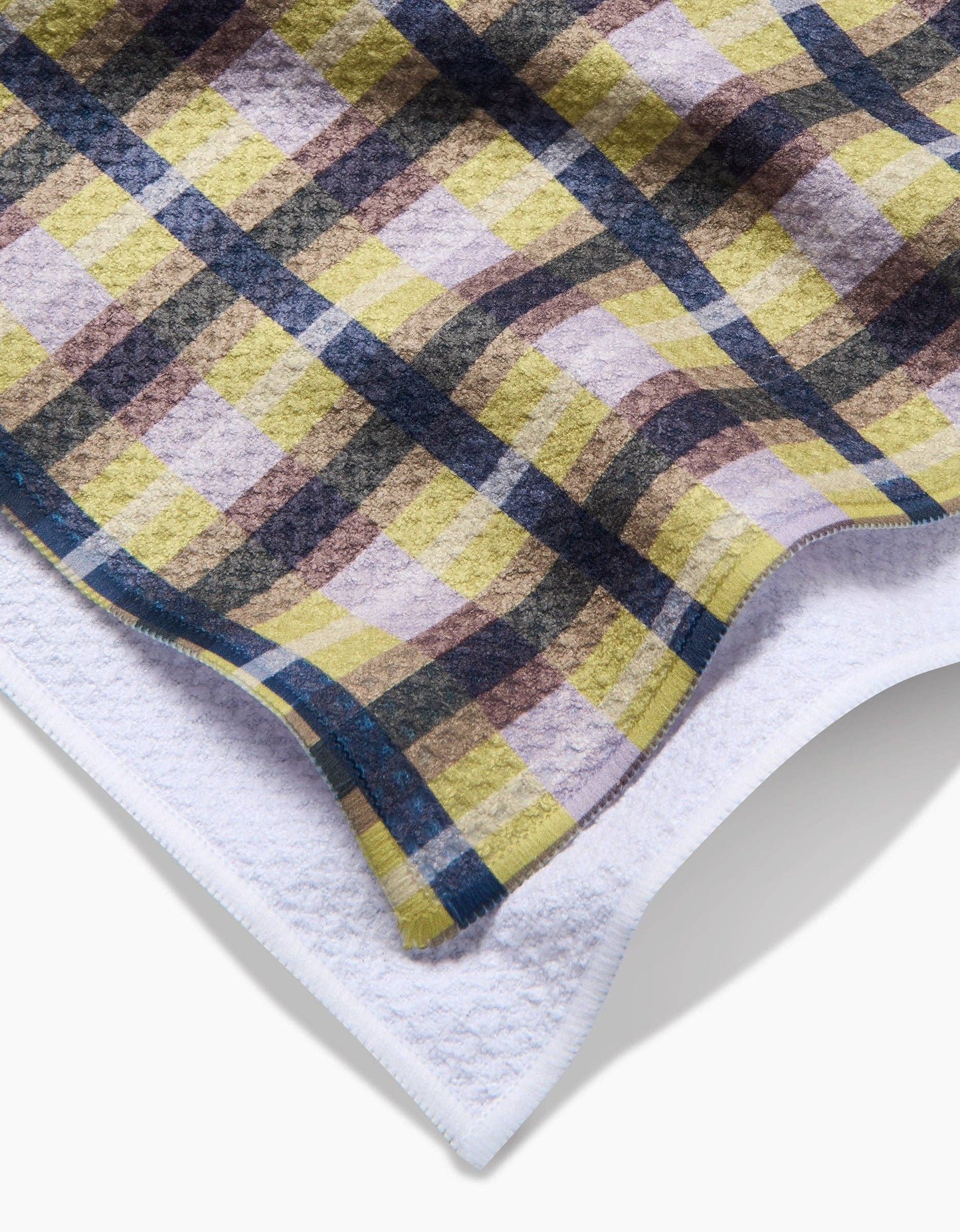 Crossbarred Yellow Tea Towel