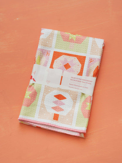 Pumpkin Quilt Waffle Towel | Fall