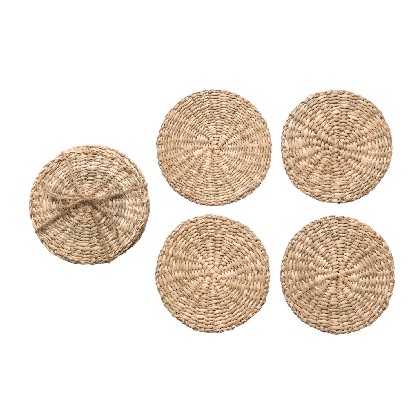Hand Woven Seagrass Coasters (set of 4)