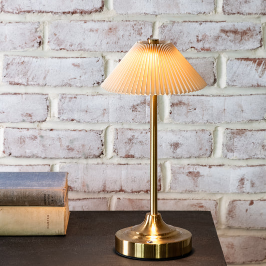 12.8” Rechargeable Gold Lamp