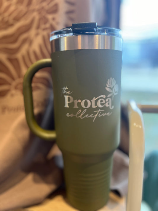 The Protea Collective Olive Insulated 40 oz Cup