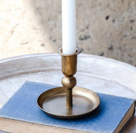 Mini Gold Plate Candle Holder