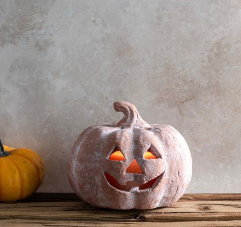 Terracotta Mini Jack O Lantern