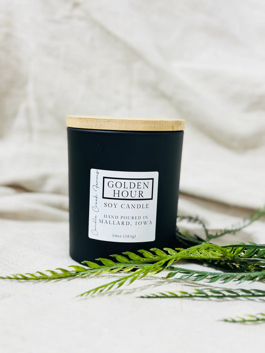 CCF Black Matte Candle 12 oz-Golden Hour