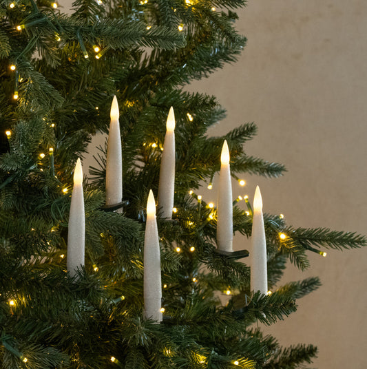 Shimmer Clip on LED Candles Set of 6
