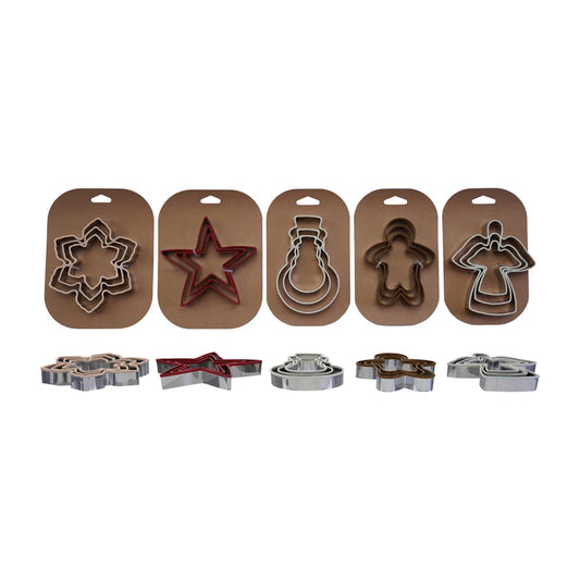 Stainless Steel Cookie Cutter Set of 3