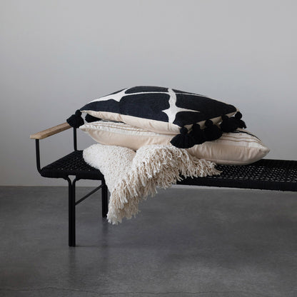 Boucle Throw with Fringe