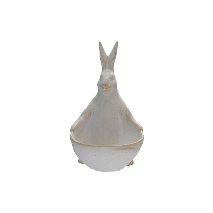 Stoneware Rabbit Bowl
