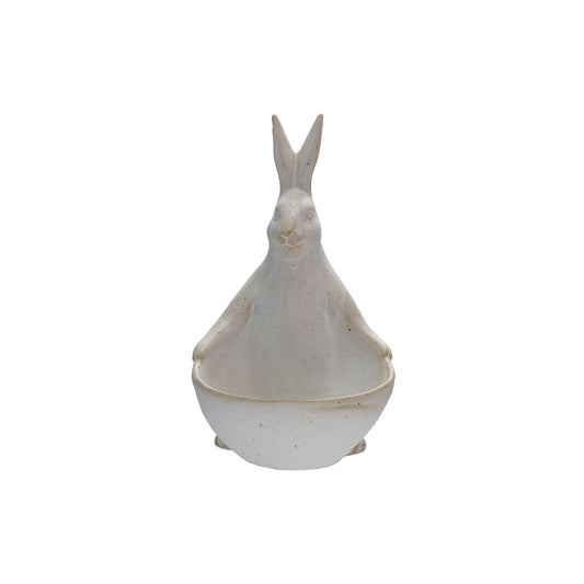 Stoneware Rabbit Bowl