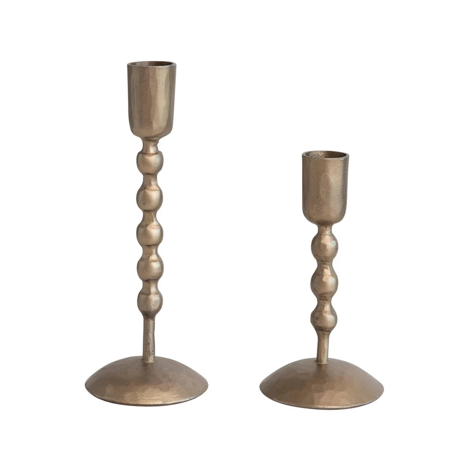 Hand Forged Antique Brass Tapers