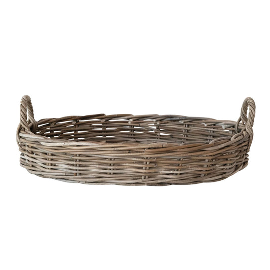 Hand Woven Tray with Handles