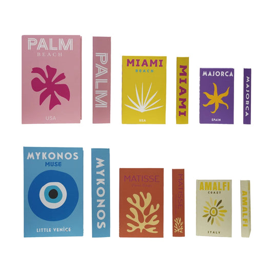 Wanderlust Canvas Book Storage Boxes
