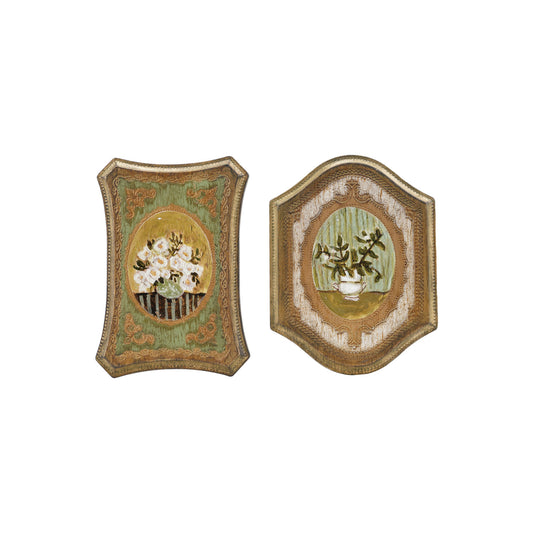 Wall Decor with Antique Gold Finish