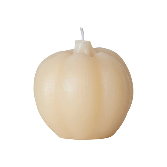 Unscented Pumpkin Shaped Candle 4” x 4”