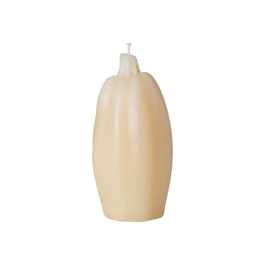 Unscented Pumpkin Shaped Candle 3” x 6”