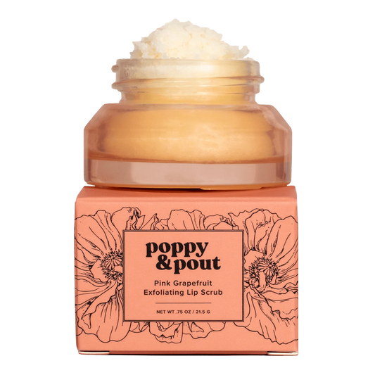 Poppy & Pout Lip Scrub-Pink Grapefruit